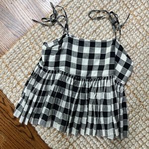 The Great. Gingham Top